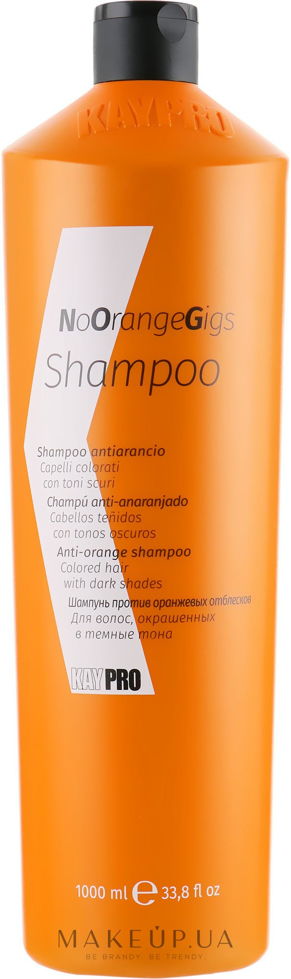 Шампунь против нежелательных оранжевых оттенков - Kaypro Shampoo NoOrangeGig — фото 1000ml