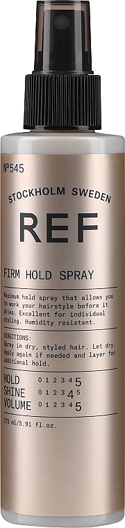 УЦЕНКА Лак-спрей «Фиксация и блеск” N°545 - REF Firm Hold Spray N°545 * — фото N5