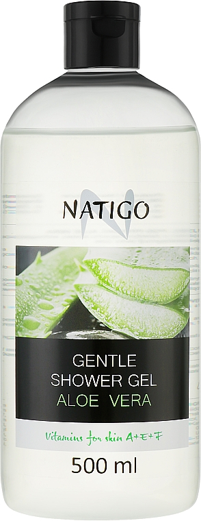 Делікатний гель для душу "Алое вера" - Natigo Gentle Shower Gel Aloe Vera — фото N1