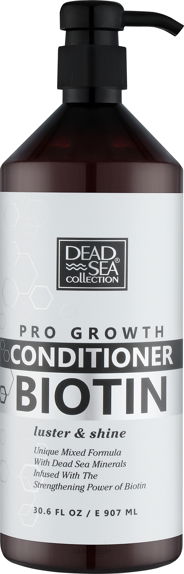 Кондиціонер для волосся з біотином та мінералами Мертвого моря - Dead Sea Collection Biotin Conditioner — фото 907ml
