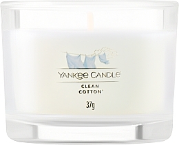 Парфумерія, косметика Ароматична свічка в склянці міні - Yankee Clean Cotton Candle