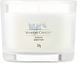 Духи, Парфюмерия, косметика Ароматическая свеча в стакане мини - Yankee Clean Cotton Candle