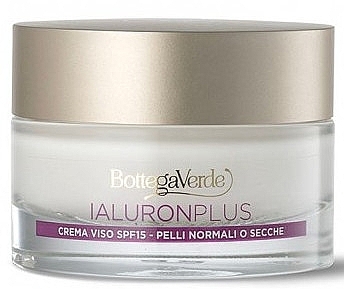 Крем-филлер для лица с гиалуроновой кислотой - Bottega Verde Ialuron Plus Face Cream SPF15 — фото N1