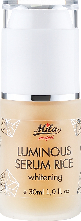 Освітлювальна сироватка для обличчя "Сяйний рис" - Mila Perfect Luminous Serum Rice Whitening — фото N1