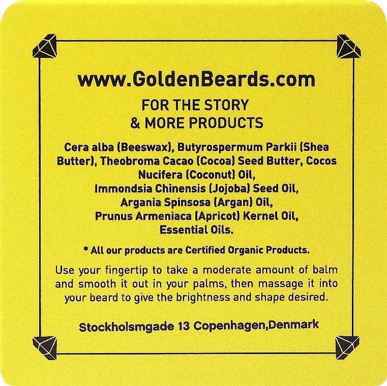 Бальзам для бороди "Big Sur" - Golden Beards Beard Balm — фото N2