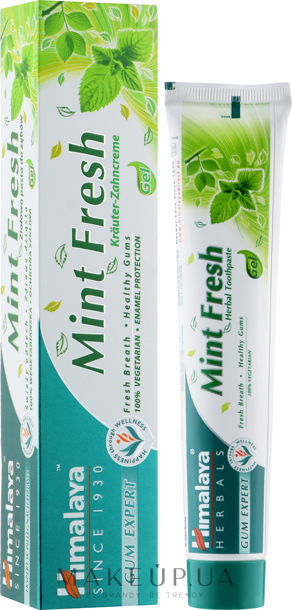 Освіжаюча зубна паста-гель - Himalaya Herbals Fresh Mint Herbal Toothpaste — фото 75ml