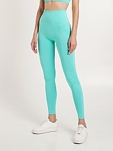 Бесшовные леггинсы "LEGGINGS SHAPE", mint - Giulia — фото N5