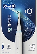 Духи, Парфюмерия, косметика Электрическая аккумуляторная зубная щетка, белая - Oral-B iO Series 4 
