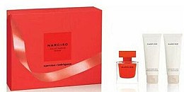 Духи, Парфюмерия, косметика Narciso Rodriguez Narciso Rouge - Набор (edp/50ml + b/lot/75ml + sh/gel/75ml)