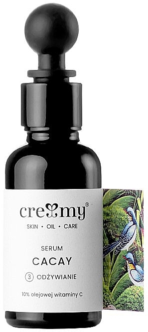 Сироватка з олією какай і вітаміном С - Creamy Young Cacay Antioxidant Oil Serum — фото N1