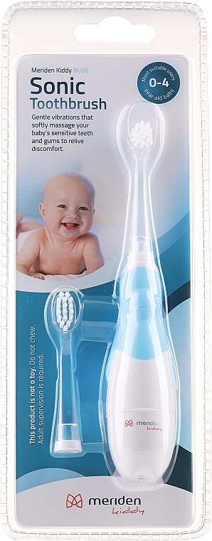 Електрична зубна щітка для дітей 1-4 років, блакитна - Meriden Kiddy Sonic Blue — фото N1