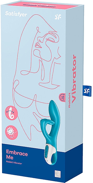 Вібратор, бірюзовий - Satisfyer Embrace Me G-Spot Vibrator — фото N1