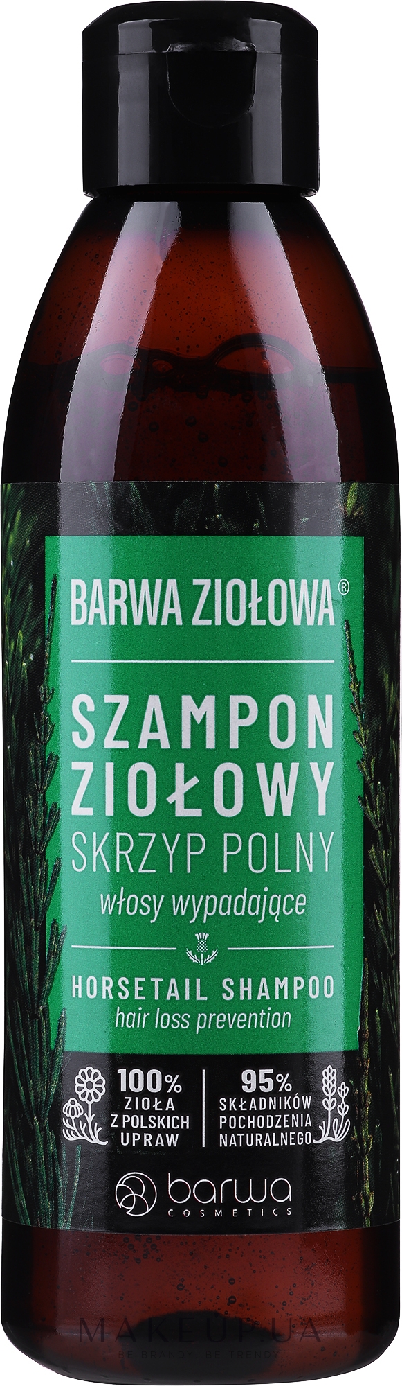 Шампунь с экстрактом хвоща полевого против выпадения волос - Barwa Herbal Horsetail Shampoo — фото 250ml