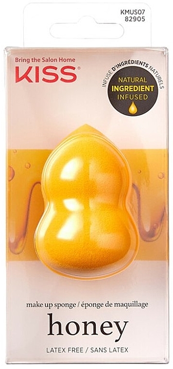 Спонж для макіяжу - Kiss Honey Infused Make-up Sponge — фото N1