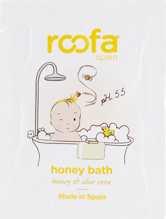 Гель-пенка для ванны с ароматом меда - Roofa Honey Bath Gel (пробник)