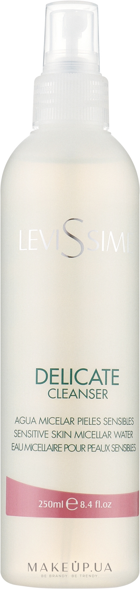 Міцелярна вода заспокійлива для чутливої шкіри - Levissime Delicate Cleanser — фото 250ml