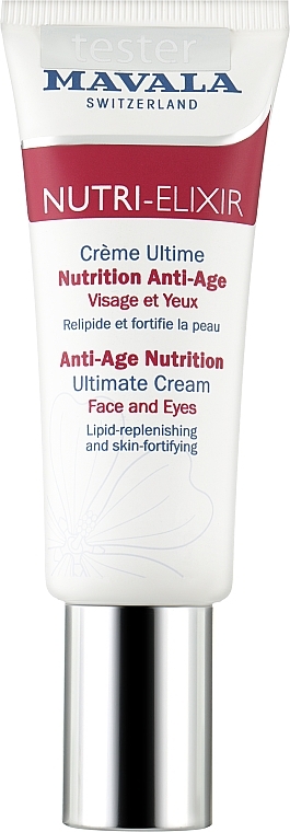 Антивіковий крем-бустер для обличчя та зони навколо очей - Mavala Nutri-Elixir Anti-AgeNutrition Ultimate Cream (тестер) — фото N1