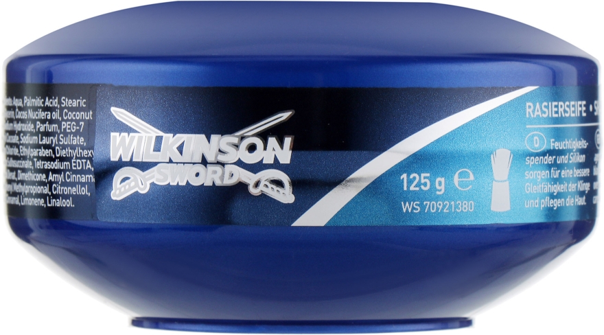 Мыло для бритья в пластиковой мыльнице - Wilkinson Sword Blue Shaving Soap Bowl