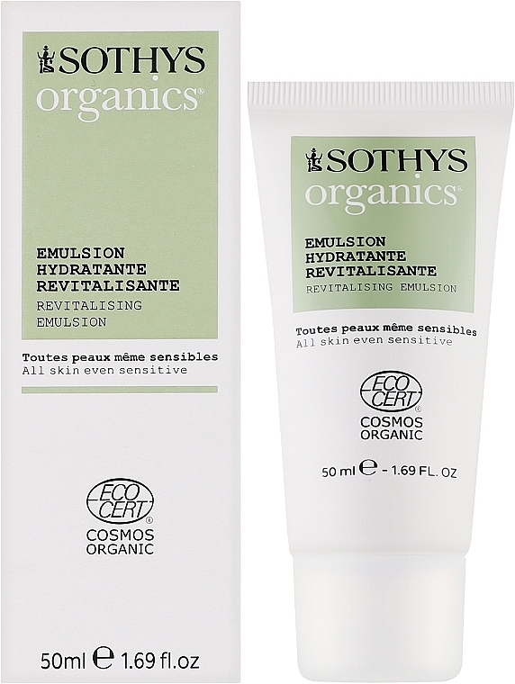 Органічна відновлювальна, зволожувальна емульсія - Sothys Organics Emulsion Hydratante Revitalisante — фото N2