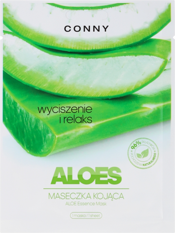 Маска для обличчя "Алоє" - Conny Aloe Essence Mask — фото N1