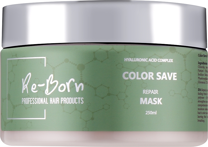 Відновлююча маска для захисту кольору волосся - Re-Born Color Save Repair Mask — фото N2