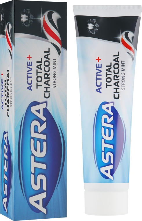 Зубна паста - Astera Activ + Total Charcoal