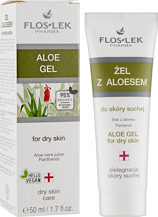 Гель для лица с Алоэ вера - Floslek Aloe Gel Dry Skin Care — фото N2