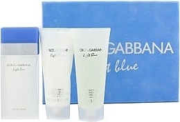 Парфумерія, косметика Dolce&Gabbana Light Blue - Набір (edt 50ml + b/l 50ml + s/g 50ml)