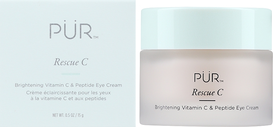 Ультракондиционирующий бодрящий крем для глаз - Pür Rescue C Brightening Vitamin C & Peptide Eye Cream — фото N2