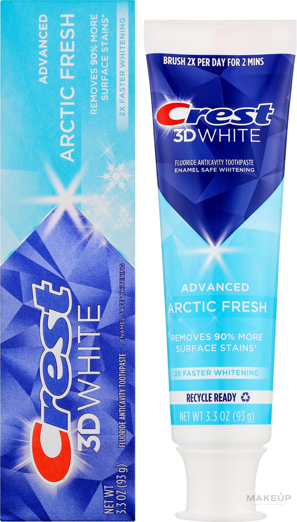 Отбеливающая зубная паста - Crest 3D White Arctic Fresh Icy Cool Mint — фото 93g