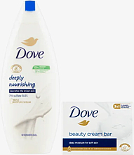 Набор - Dove Original Care (sh/gel/250ml + soap/90g) — фото N2