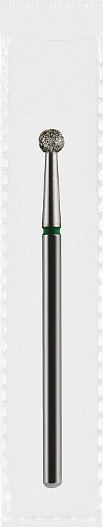 Фреза алмазна зелена "Куля", діаметр 3,1 мм - Divia DF001-31-G — фото N1