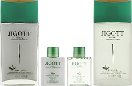 Набір - Jigott Well Being Green Tea (emulsion/150ml + toner/150ml + emulsion/30ml + toner/30ml) — фото N2