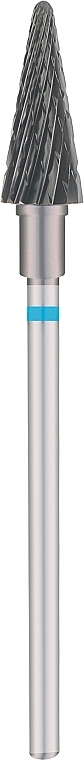 Фреза твердосплавная с карбоновым напылением №197, "Конус", d 6,0мм, средний абразив - Kodi Professional — фото N1