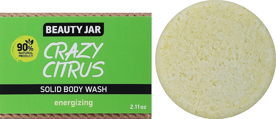 Твердый гель для душа - Beauty Jar Crazy Citrus Solid Body Wash — фото N1