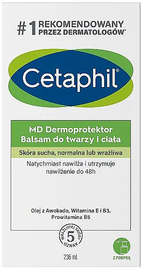 Бальзам для обличчя та тіла, з помпою - Cetaphil MD Dermoprotektor Balsam — фото N3