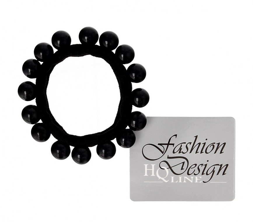 Резинка для волосся, чорна, 25969 - Top Choice Fashion Design — фото N1