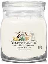 Духи, Парфюмерия, косметика Ароматическая свеча - Yankee Candle Signature Sweet Vanilla Horchata