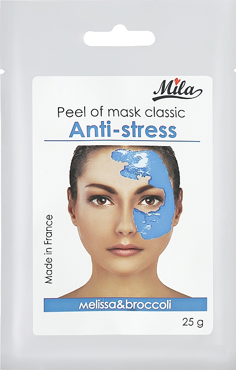 Маска альгинатная классическая порошковая "Анти-стресс, мелисса, брокколи" - Mila Certified Anti-Stress Peel Off Mask — фото N1