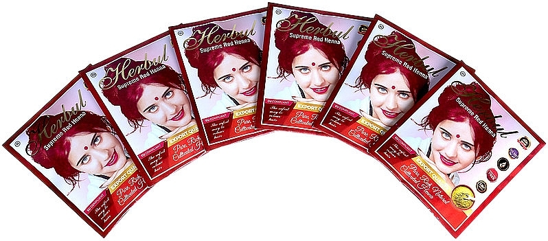 Хна для волос, красное дерево - Herbul Mahogany Henna — фото N3