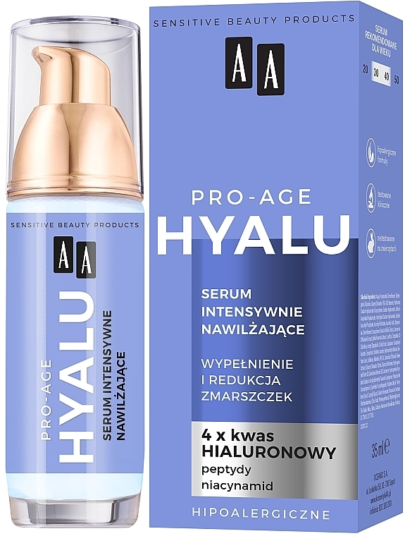 Зволожувальна сироватка для обличчя - AA Hyalu Pro-Age Serum — фото N1