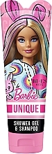 Гель для душу 2 в 1 - Bi-es Barbie Unique Gel & Shampoo — фото N1