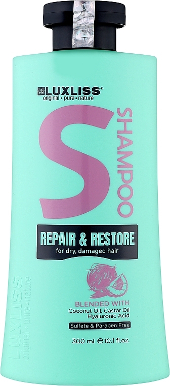 Шампунь для відновлення волосся - Luxliss Repair & Restore Shampoo — фото N1