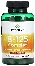 Духи, Парфюмерия, косметика Витаминная добавка "Витамин B-125", в таблетках - Swanson Vitamin B-125 Complex Tablets