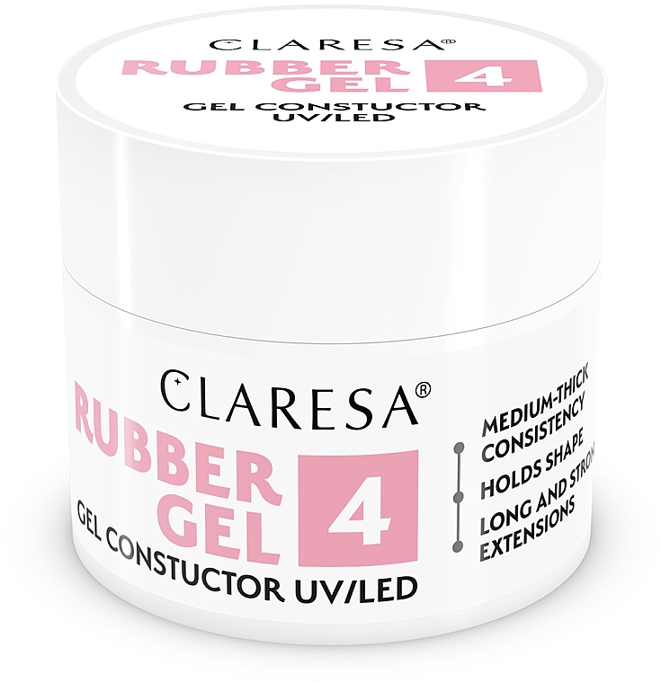 Гель для нарощування нігтів, 12 г - Claresa Rubber Gel — фото N3