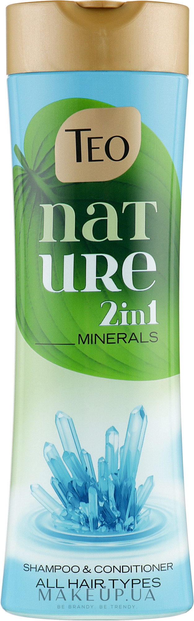 Шампунь-бальзам для всіх типів волосся - Teo Nature 2in1 Shampoo & Conditioner Sea Minerals — фото 350ml