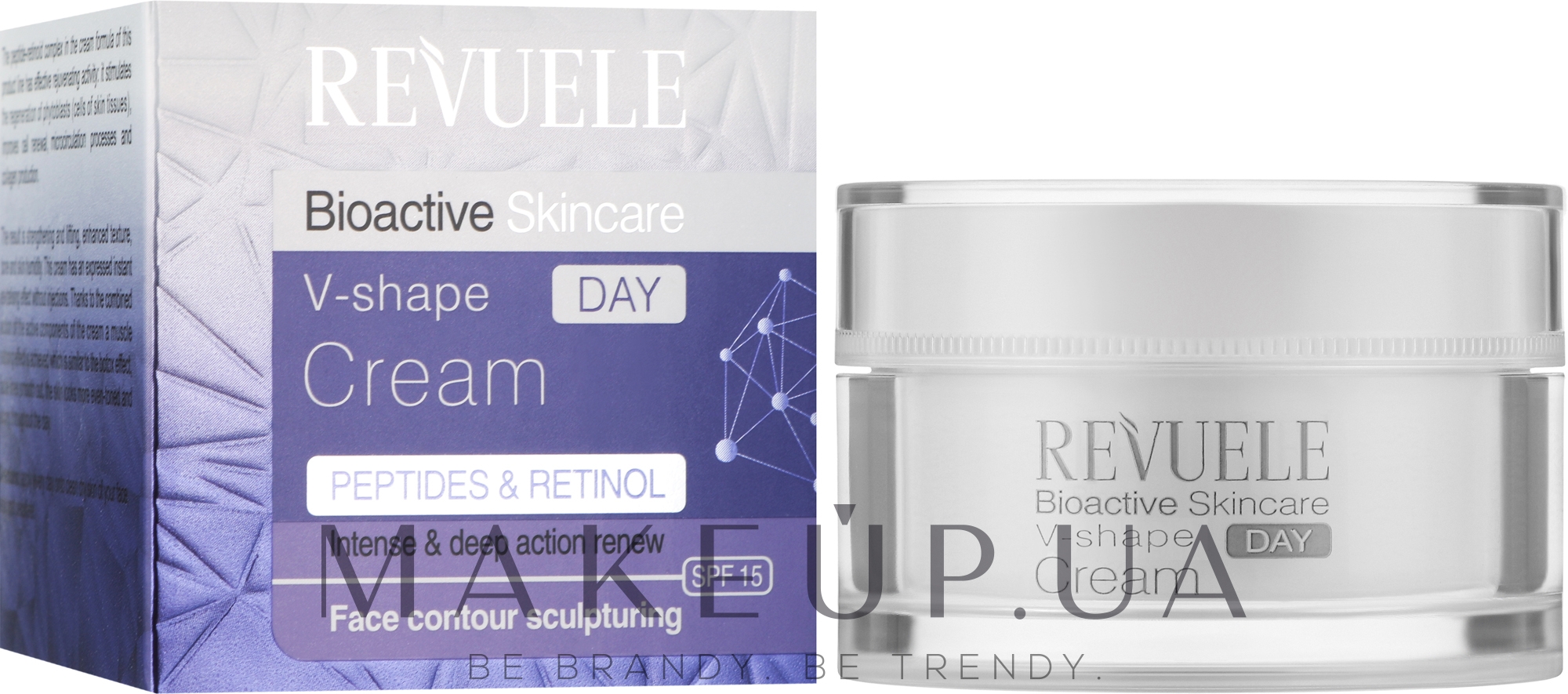 Скульптурирующий дневной крем для контура лица - Revuele Bioactive Skin Care Retinol + Peptides V-shape Day Cream — фото 50ml