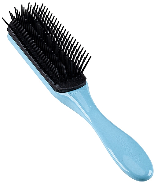 Щетка для волос D3, голубая с черным - Denman Original Styler 7 Row Nordic Ice — фото N4