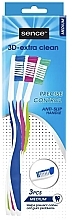 Набір зубних щіток, 3 шт. - Sence Fresh Medium Toothbrush — фото N3