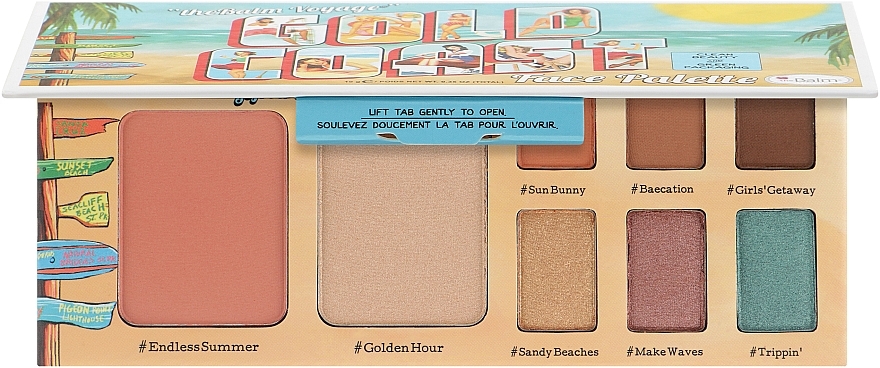Палетка для макияжа - TheBalm Voyage Gold Coast Face Palette — фото N2